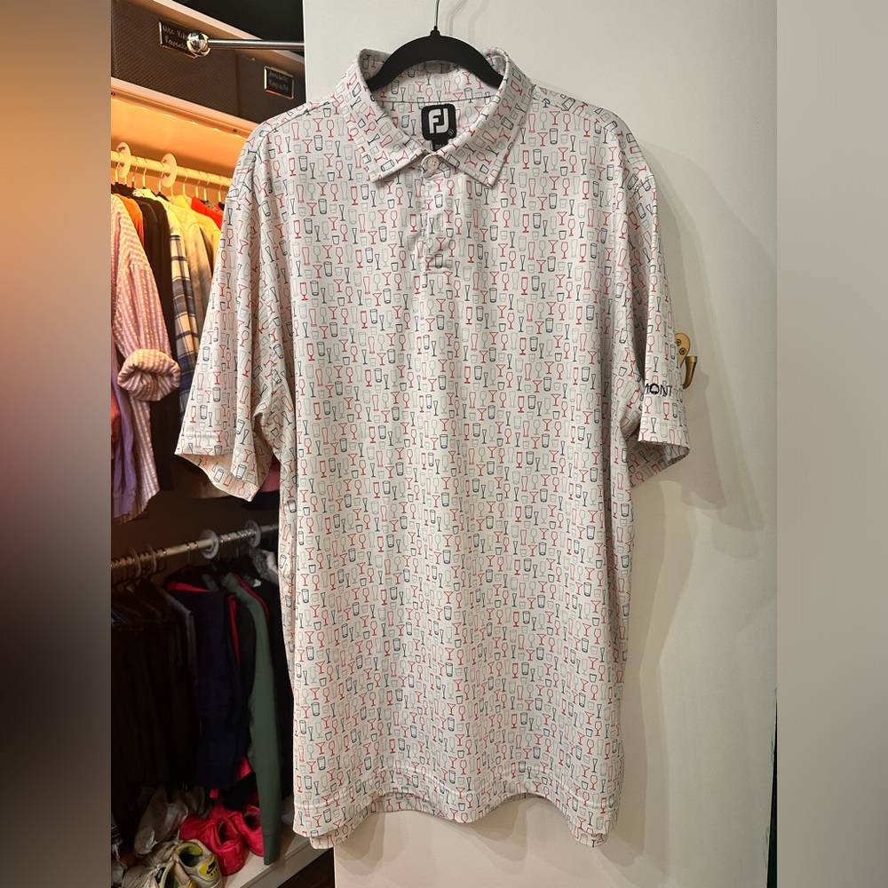 FJ Cocktail Glass print Polo